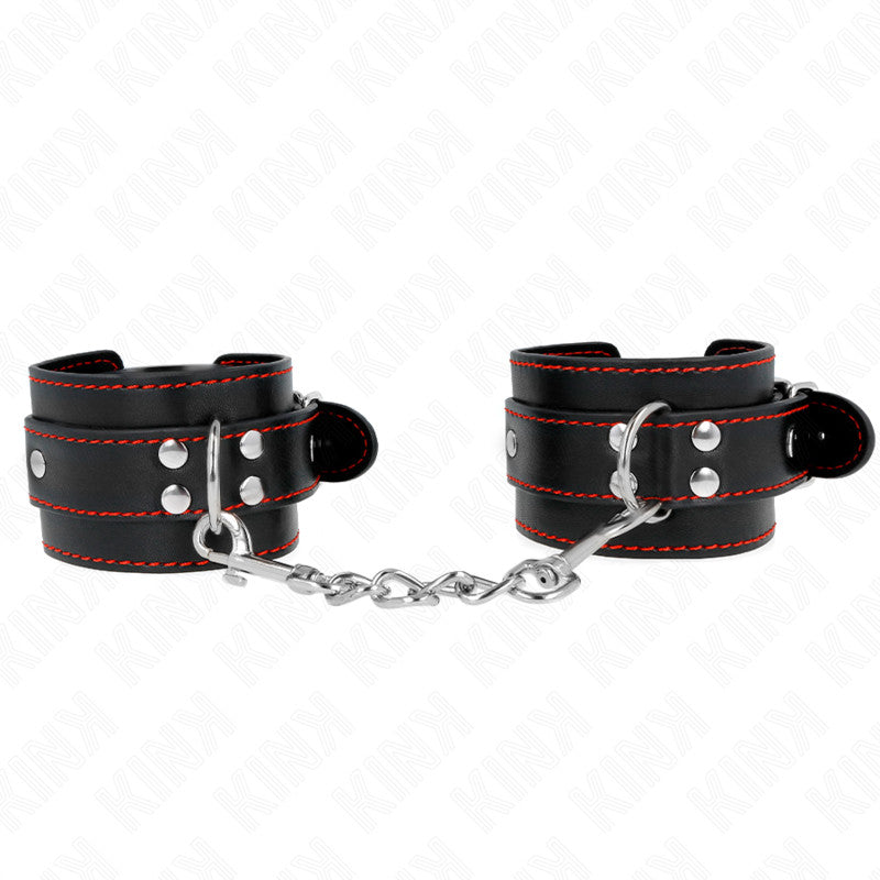 Kink – Adjustable Wrist Cuffs With Black And Red Trim