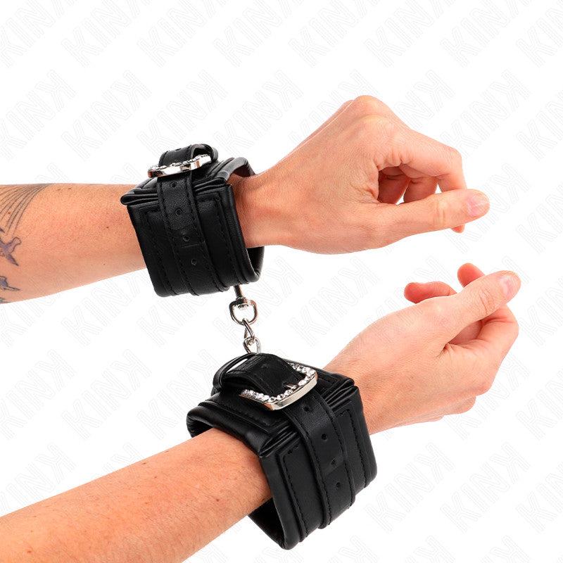 Kink – Adjustable Black Glitter Wristbands 25-32 Cm