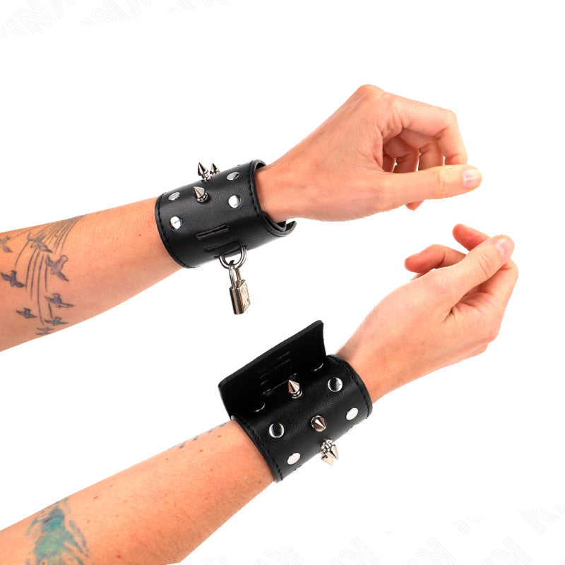 Kink - Spiked Wrist Cuffs For Premium Pleasure