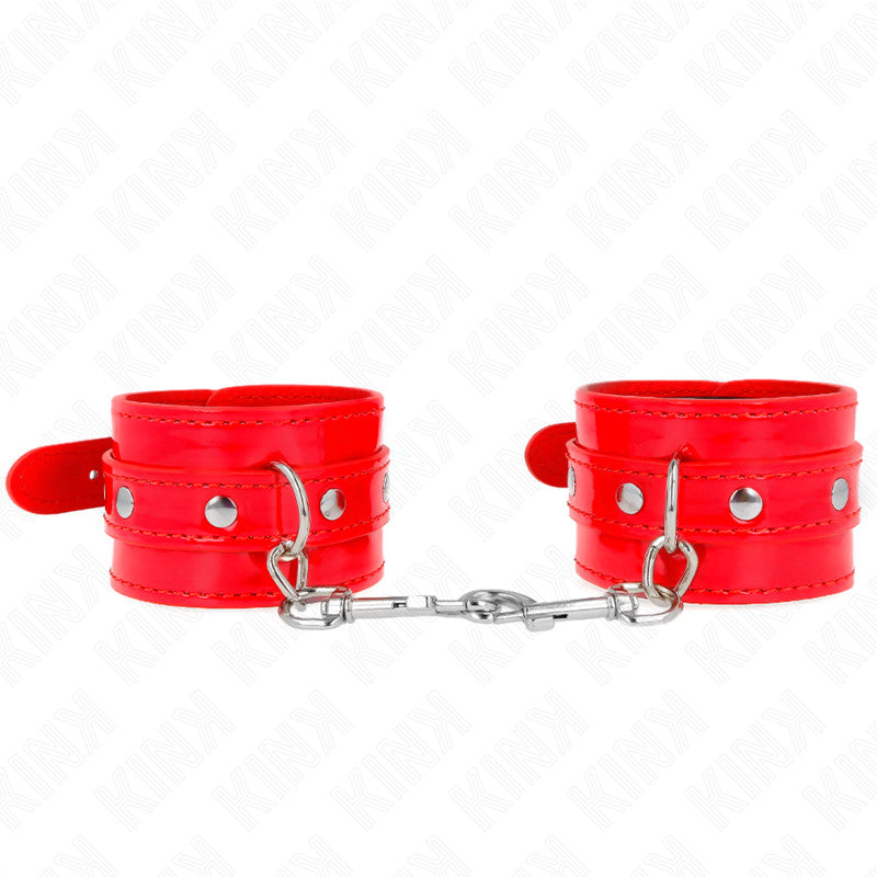 Kink - Bright Red Adjustable Handcuffs 23-33 Cm