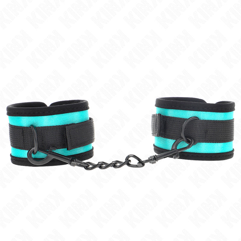 Kink - Adjustable Nylon Wrist Cuff In Black And Blue