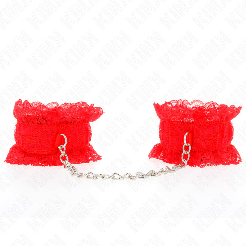 Kink – Lacy Elastic Wristbands In Red