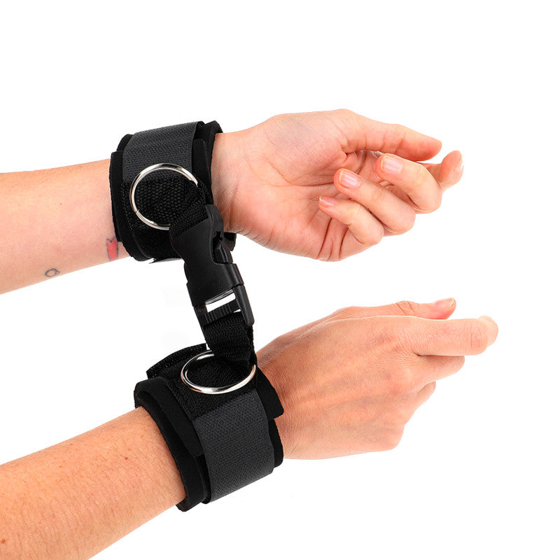 Kink - Adjustable Neoprene Wrist Restraints In Black