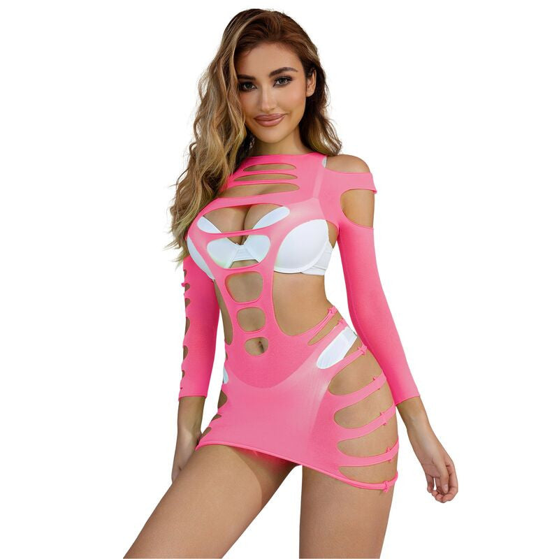 Subblime - Sensual Pink Herringbone Clothing One Size Fits All