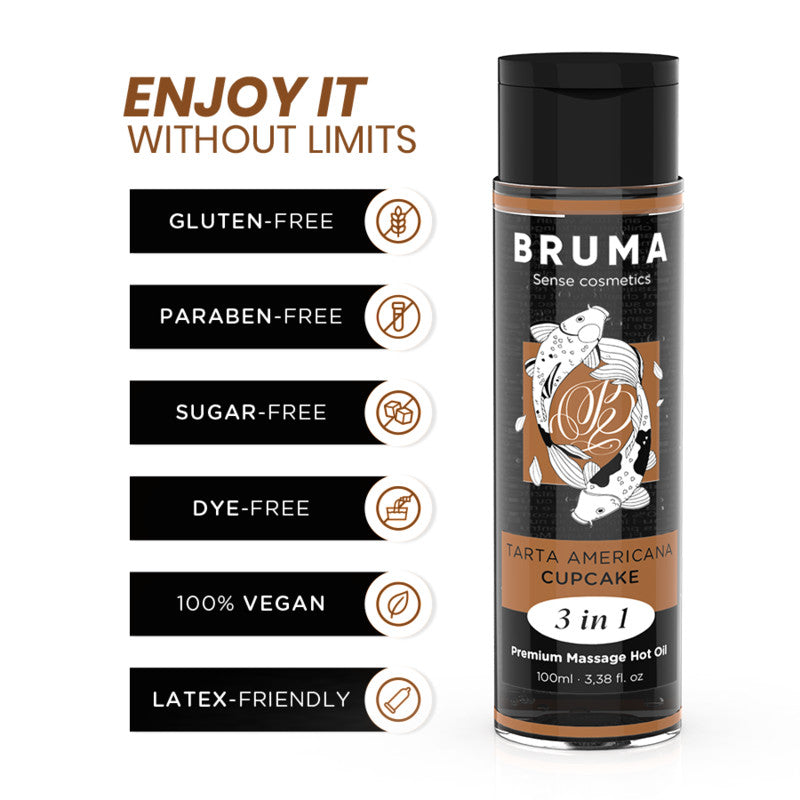 Bruma – Premium 3-in-1 Massage Oil Cupcake 100 Ml