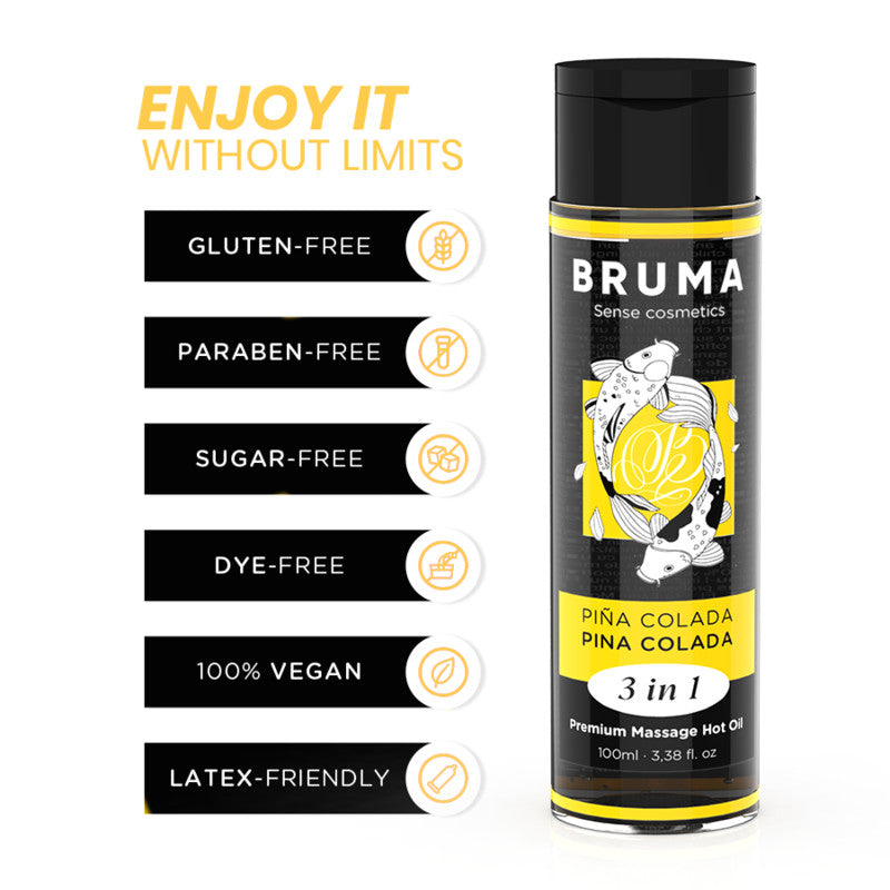 Bruma – Premium 3-in-1 Hot Massage Oil - Pina Colada