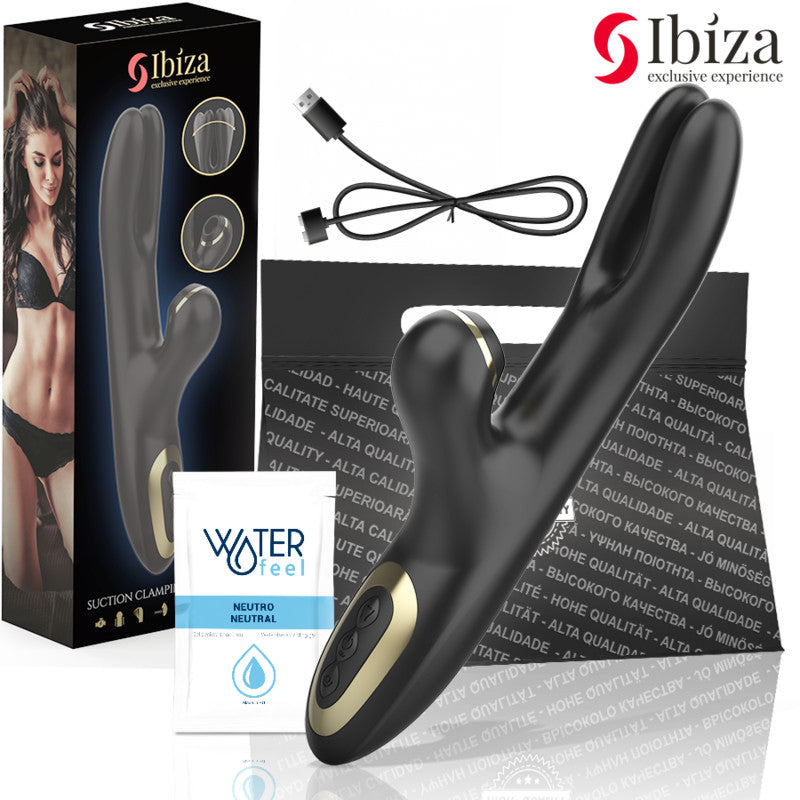 Ibiza – Double Vibrator Clamping Function Black