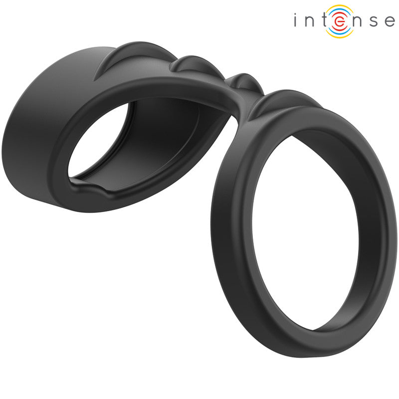 Intense Theo – Premium Double Silicone Penis Ring Black