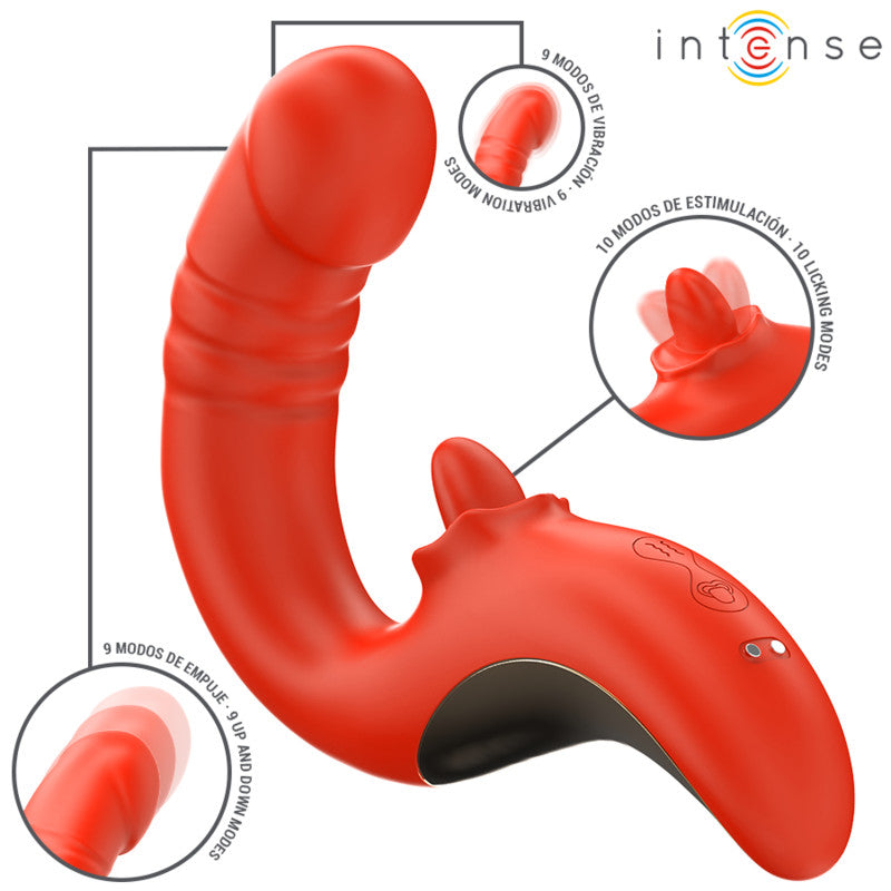 Intense Paulina – U-shaped Vibrator And Stimulator In Red