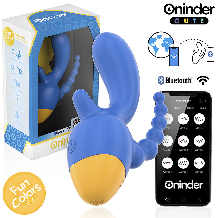 Oninder Cute – Triple Premium Vibrator With Free App