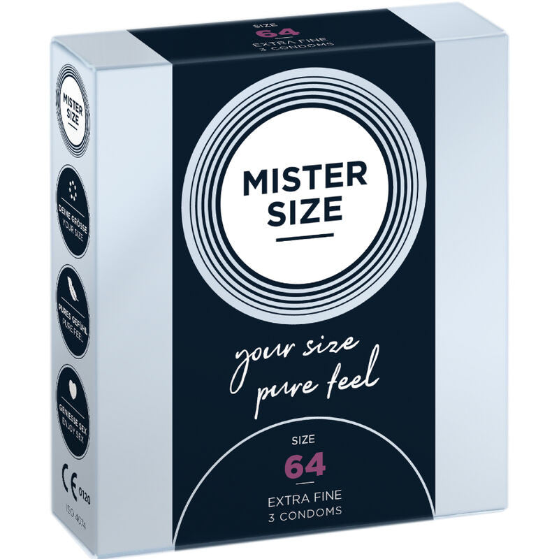 Mister Size - Xxl Size Premium Condoms (64 Mm 3 Pcs.)