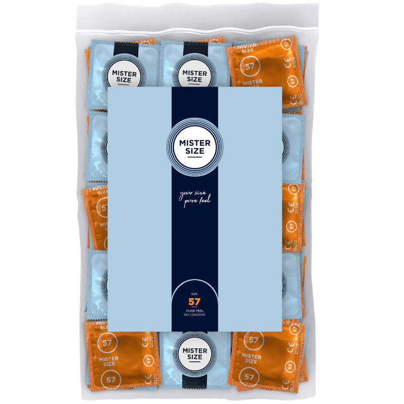 Mister Size – Premium 57 Mm L Size Condoms (100 Pcs)