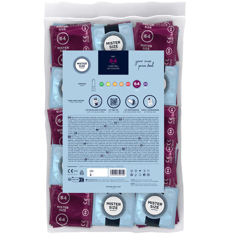 Mister Size - Xxl Premium Condoms (64 Mm 100 Pcs)