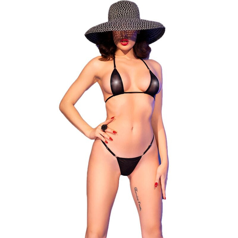 Chilirose Cr 4840 - Black Micro Bikini S/m