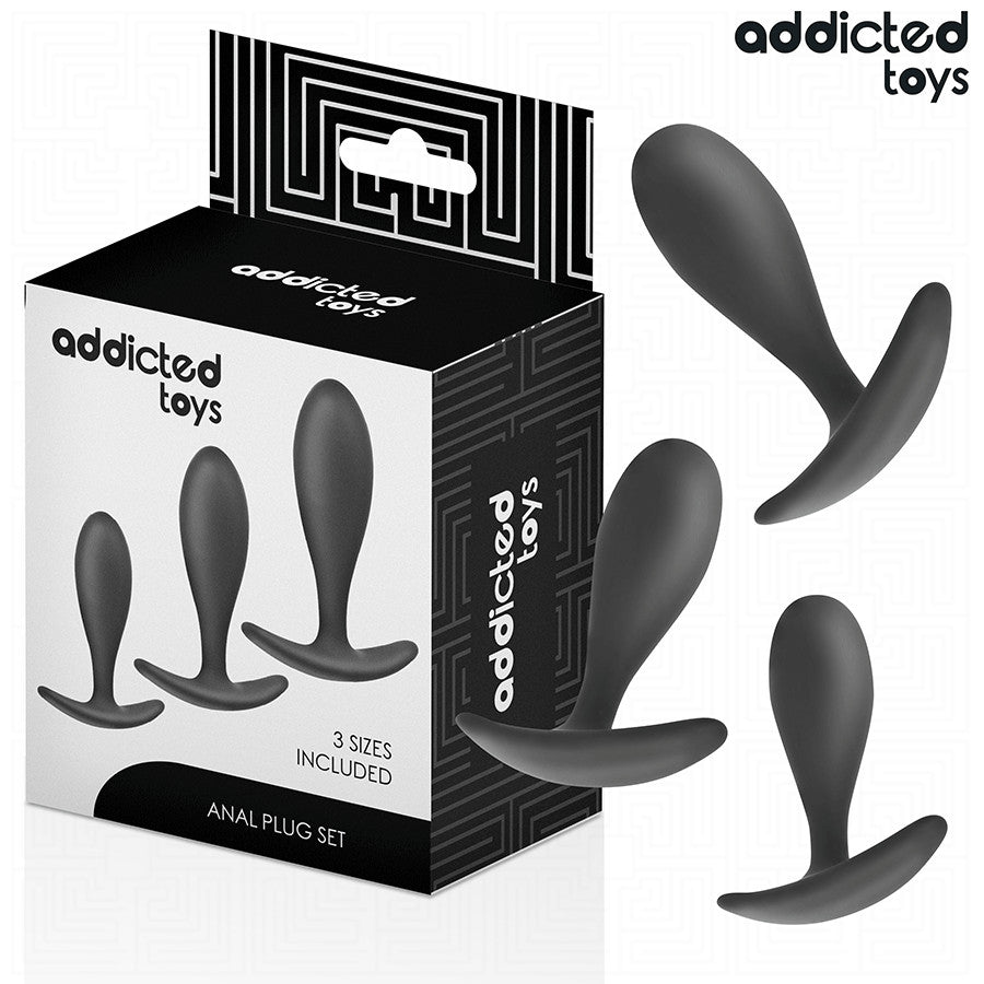 Addicted Toys - 3-piece Premium Silicone Anal Plug Set