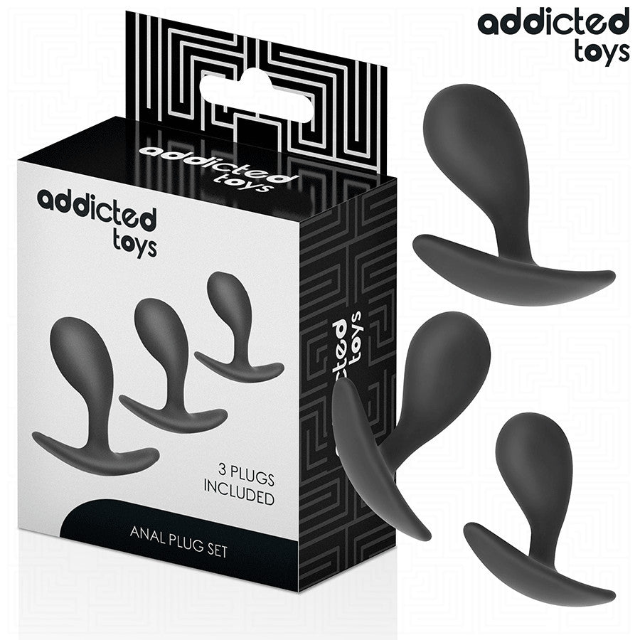 Addicted Toys – Premium Silicone Anal Plug Set (3 Pcs)