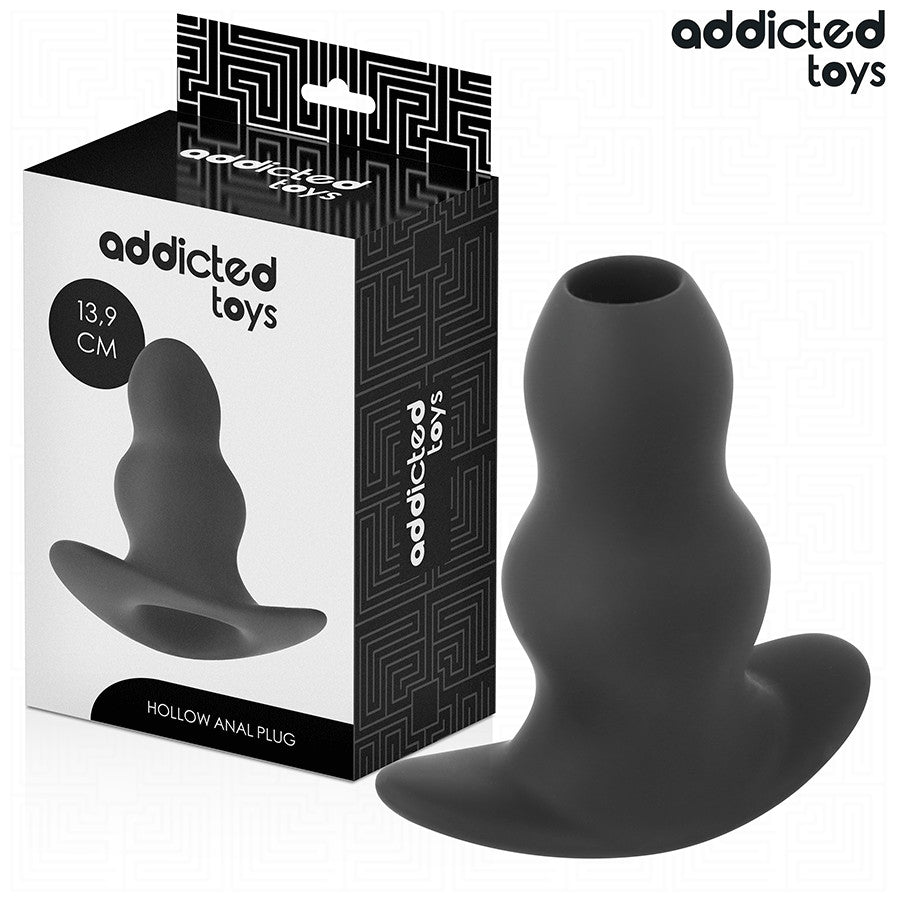Addicted Toys – Hollow Silicone Anal Plug Xl (13.9 Cm)