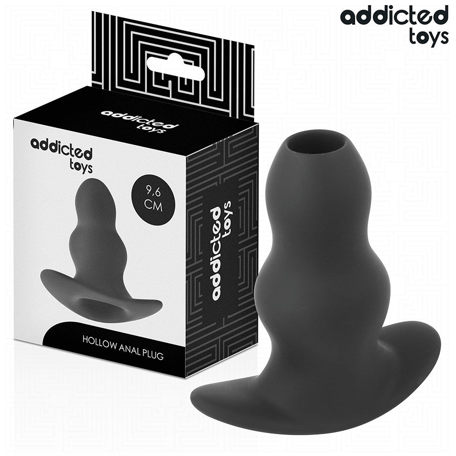 Addicted Toys - Hollow Silicone Anal Plug Size M 9.6 Cm