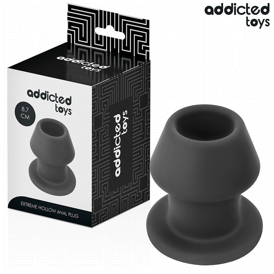 Addicted Toys – Extreme Hollow Anal Plug Silicone Size M 8.7 Cm