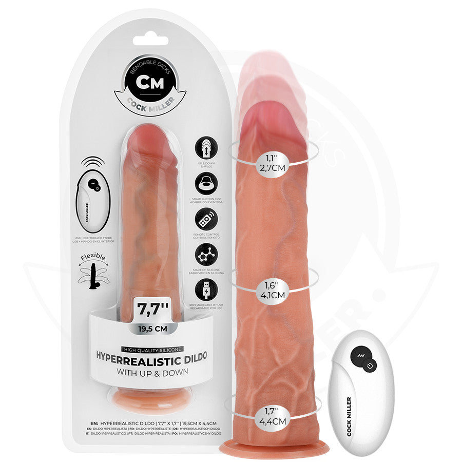 Cock Miller – Hyperrealistic Dildo With Suction Cup And Remote Control