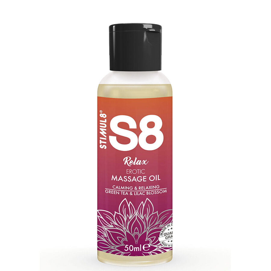 Stimul8 S8 Relax – Erotic Massage Oil With Green Tea