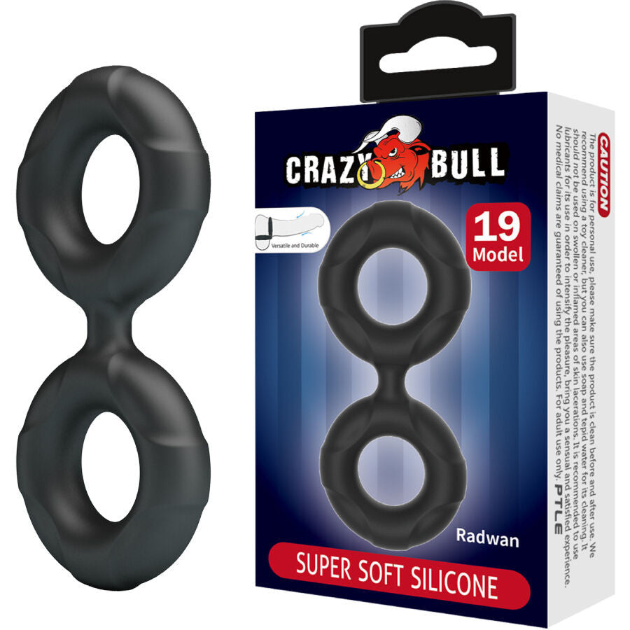 Crazy Bull - Double Silicone Penis Ring Mod. 19