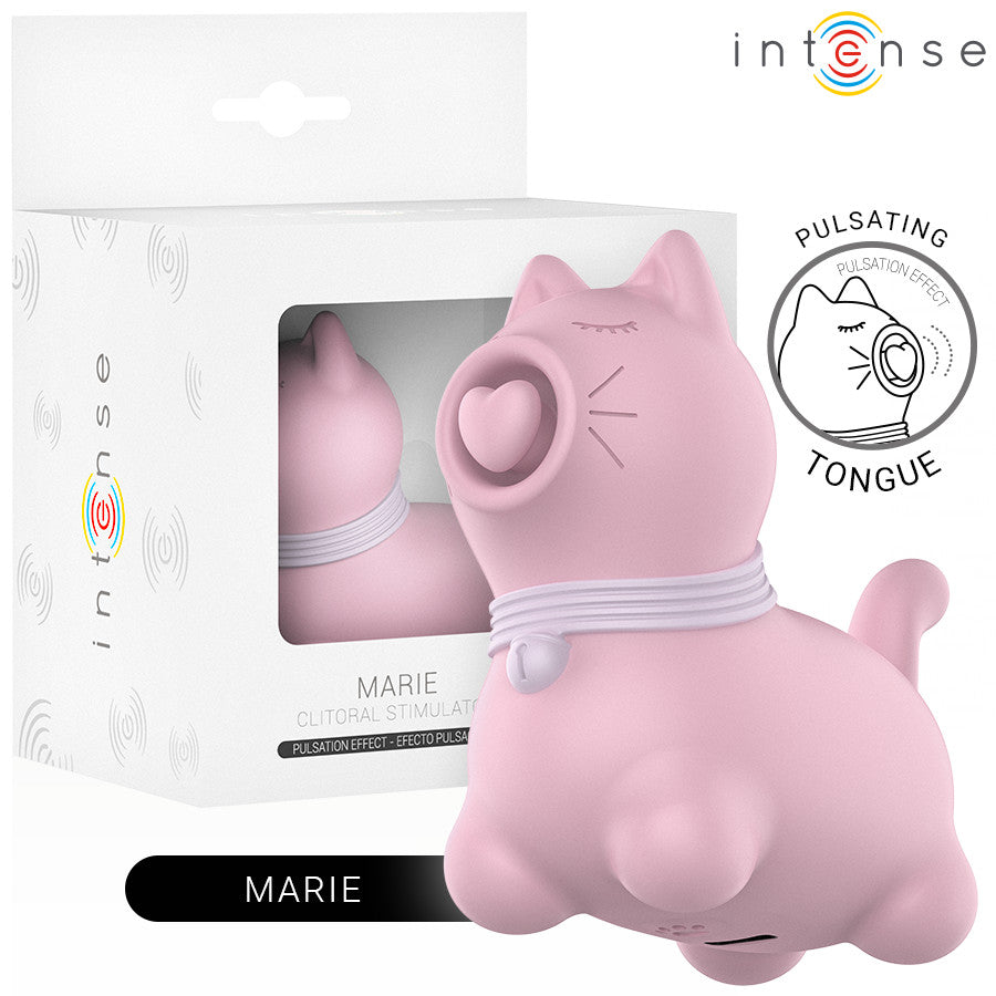 Intense - Marie Pink Tongue Stimulator With Pulsating Effect
