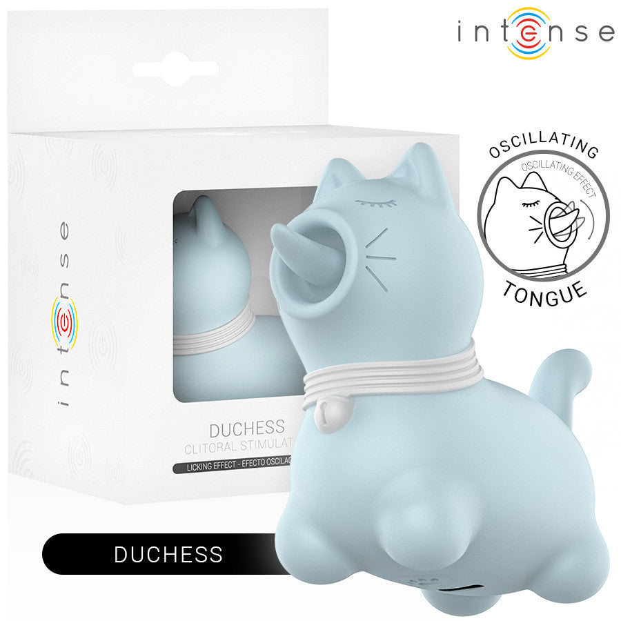 Intense - 360º Rotating Tongue Clitoral Stimulator In Blue