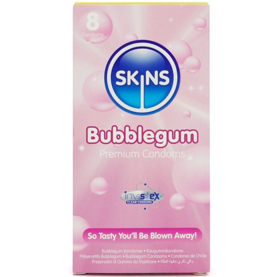 Skins Bubblegum – Premium Condoms In A Pack Of 8