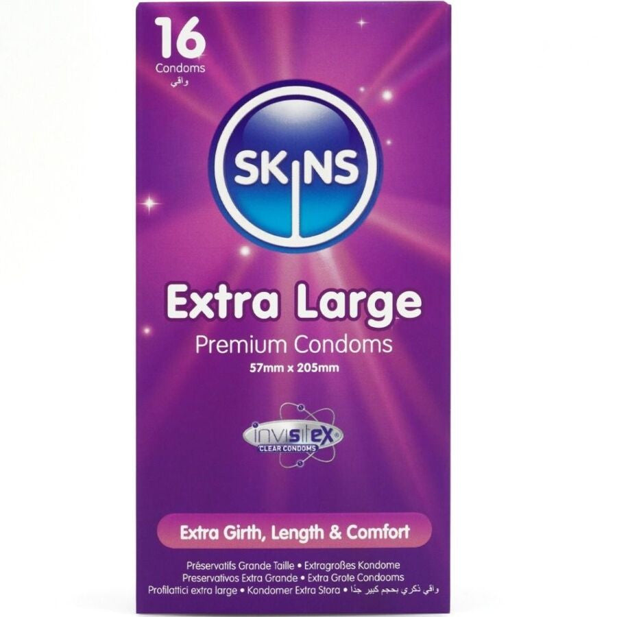 Skins - Premium Extra Large Condom Pack Of 16