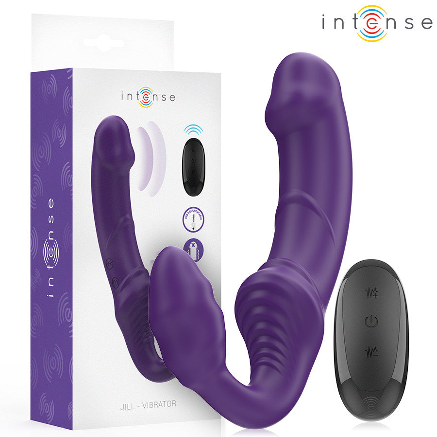 Intense – Remote-controlled Double Vibrator 20 Cm Purple