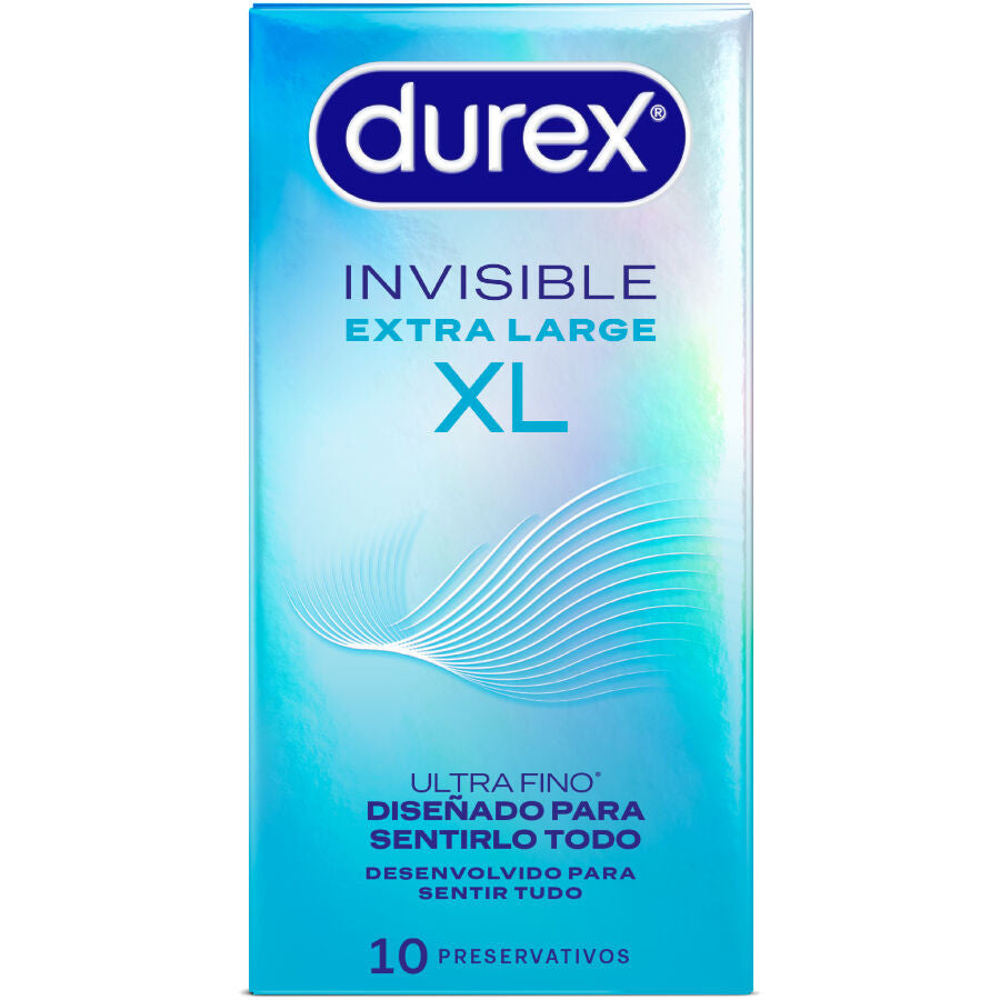 Durex - Invisible Condoms Xl - 10 Pcs Premium Protection