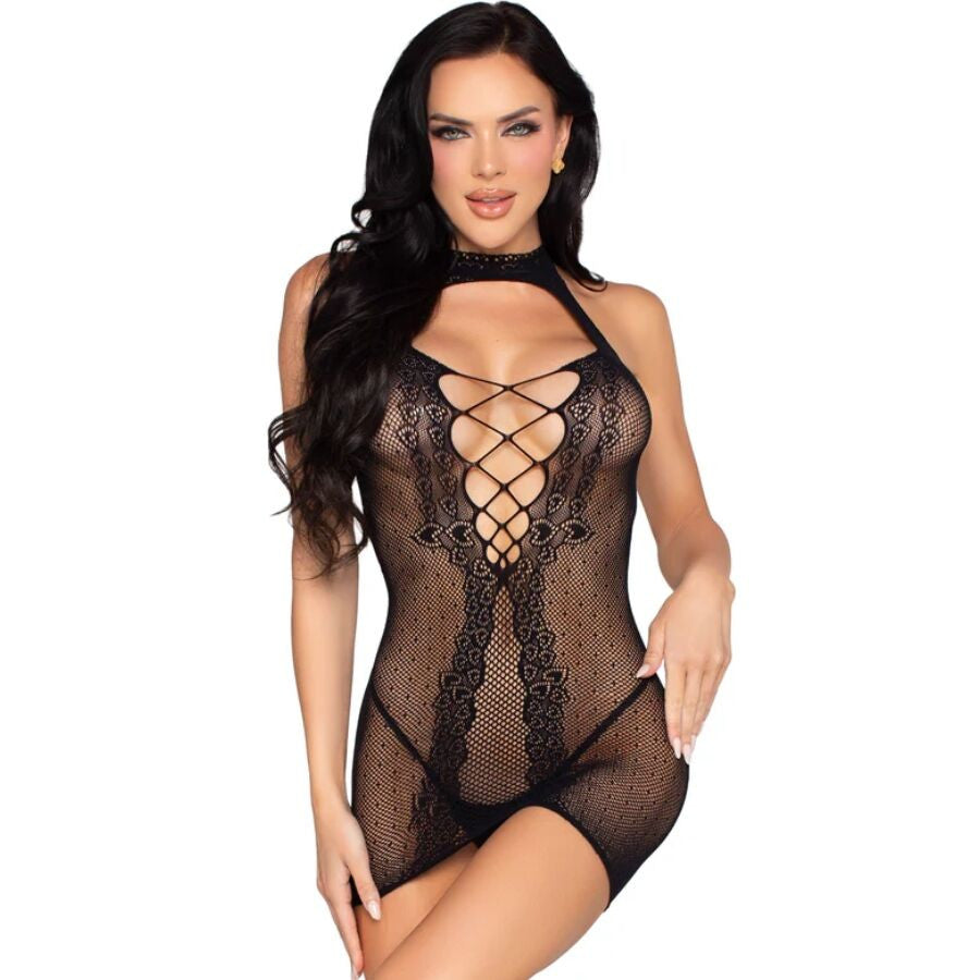 Leg Avenue - Sensual Black Mini Dress In One Size
