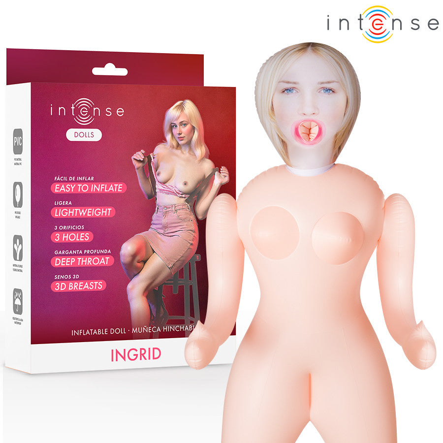 Intense Dolls - Ingrid - Inflatable Toy Figure With Three Openings