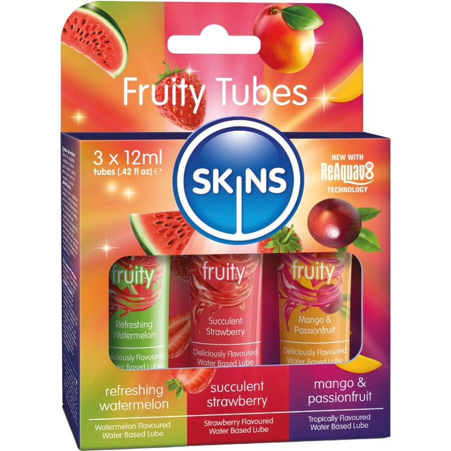 Skins - Fruit Flavored Lubricant Set (melon Strawberry Mango)
