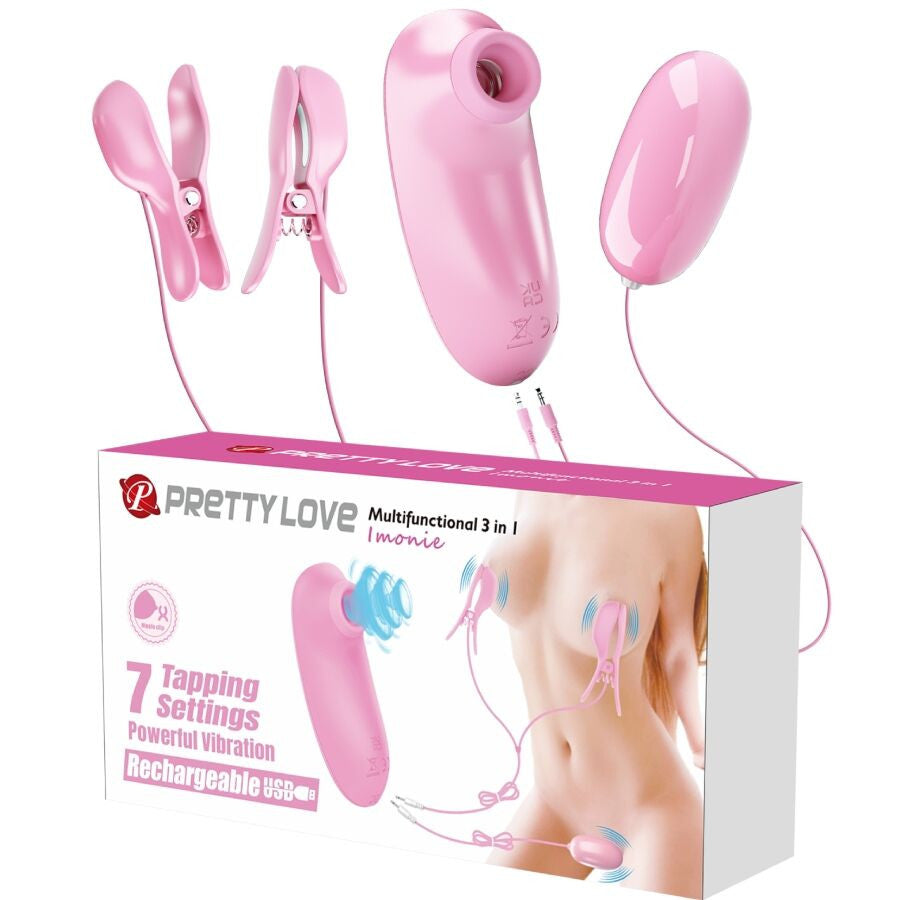 Pretty Love Imonie Multifunctional Set With Suction Cup And Stimulator