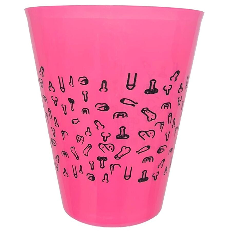 Diablo Picante Fuchsia Cup 500 Ml With Black Pattern