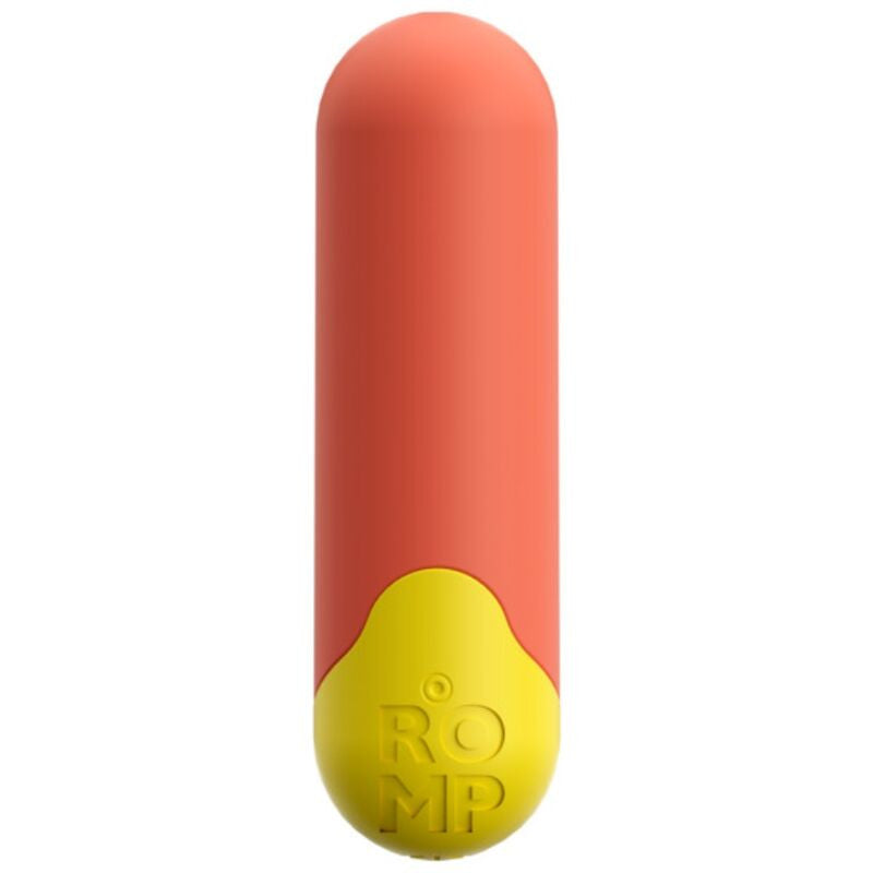 Romp Vibrator Multiple Vibration Levels Usb Charging Waterproof Orange-yellow