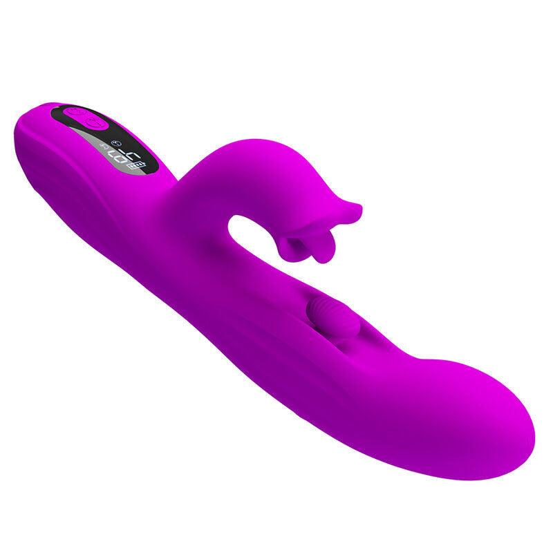 Pretty Love Vibrator G-spot Stimulator Dual Stimulation 9 Vibrations 4 Oscillation Modes Purple
