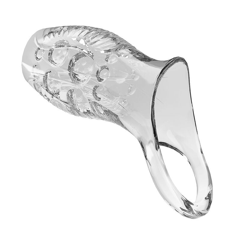 Pretty Love Penis Sheath Made Of Textured Reinforced Transparent Tpe Material
