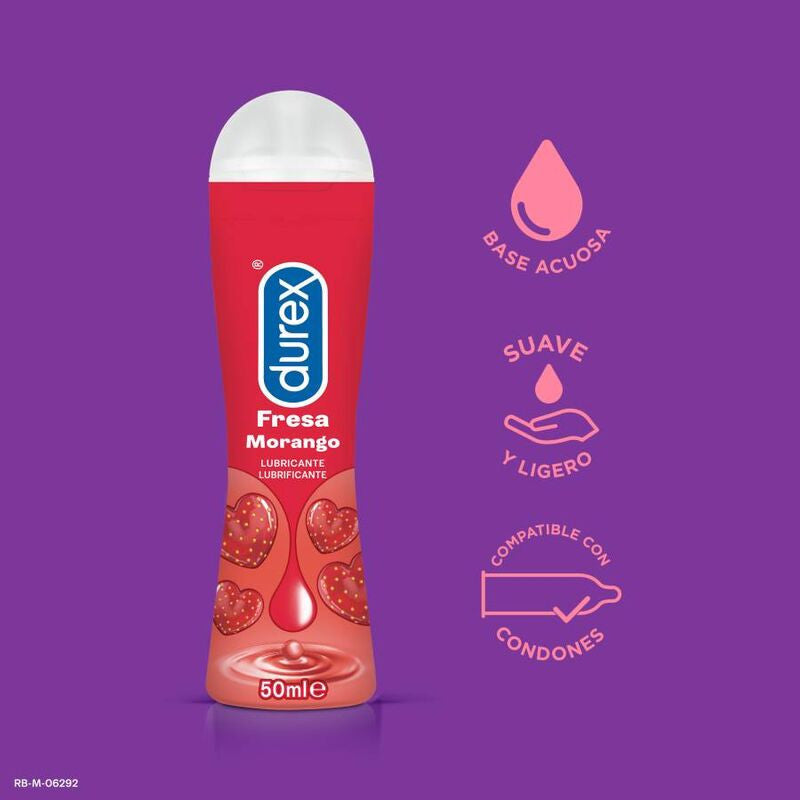 Durex - Strawberry Flavored Lubricant 50 Ml