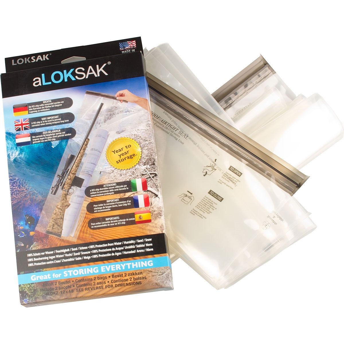 Loksak A 12x48 (2 szt.)