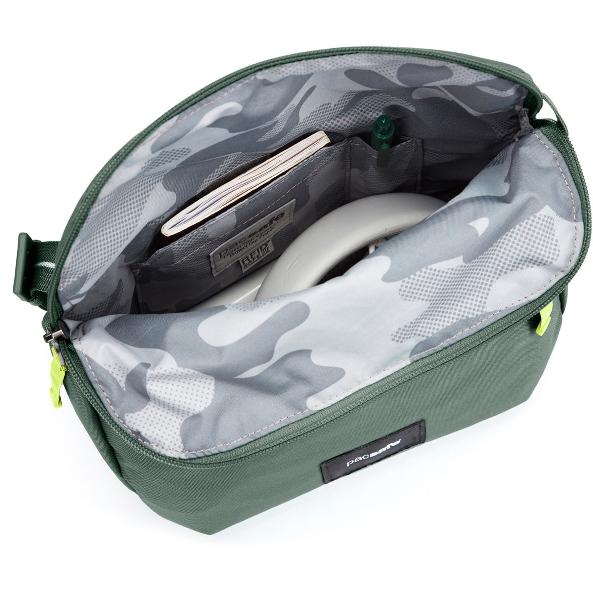 Pacsafe Go Saddle Crossbody Spruce Green