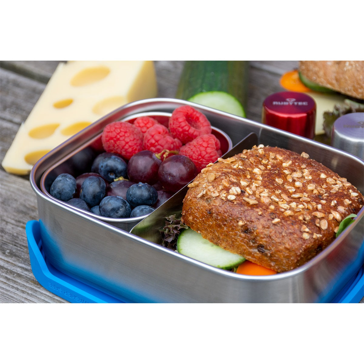 Rubytec Superhero Duo Sst Lunchbox 0.8l + Snackbox 0.3l Blue