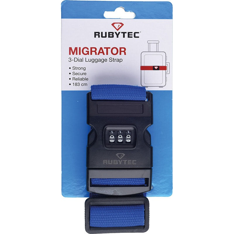Rubytec Migrator 3 számlapos csomagszíj kék