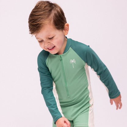 Swim Essentials Uv Swimsuit Boys - Green - Feeling Beachy