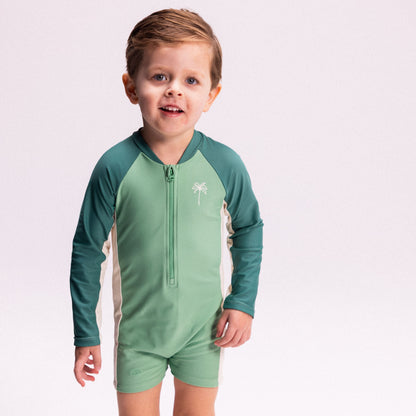 Swim Essentials Uv Swimsuit Boys - Green - Feeling Beachy