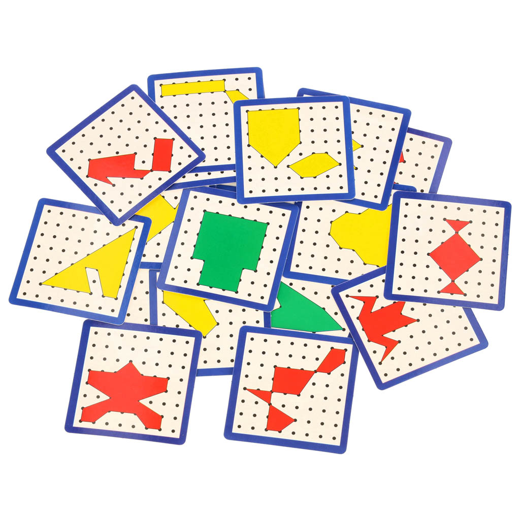 Geoboard Geoplan Wooden Puzzle Creating Shapes With Rubber Bands