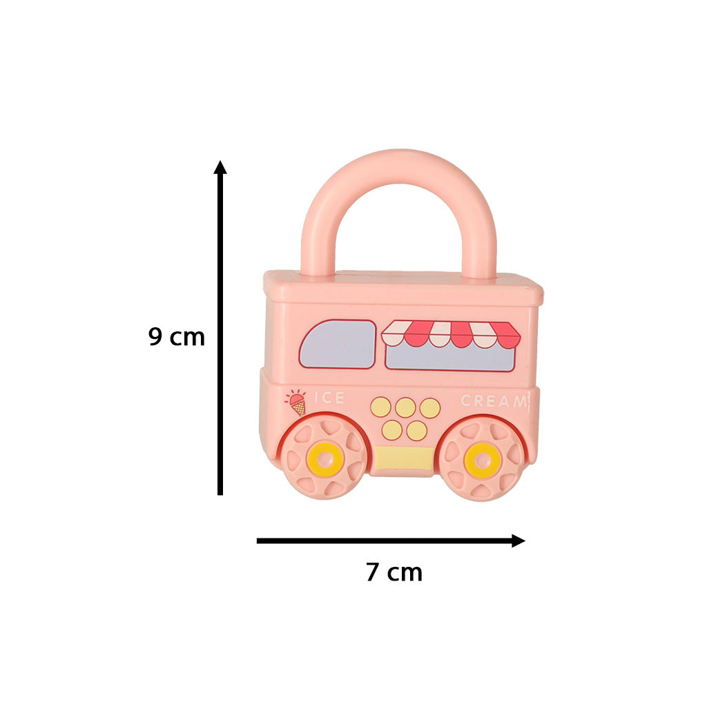 Educational Game Puzzle Car Blocks Padlocks Sensory Toy Montessori