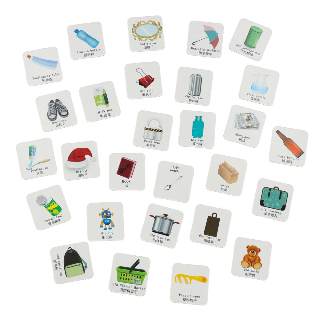 Educational Skill Game Garbage Segregation Waste Segregation Learning Eko + 108 Cards